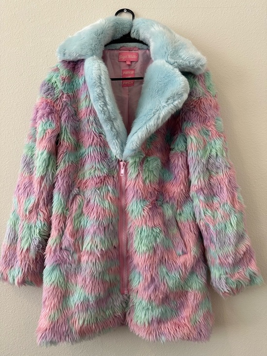 Sugar Thrillz Jackets & Blazers - Sugar Thrillz Pink Label Faux Fur Coat